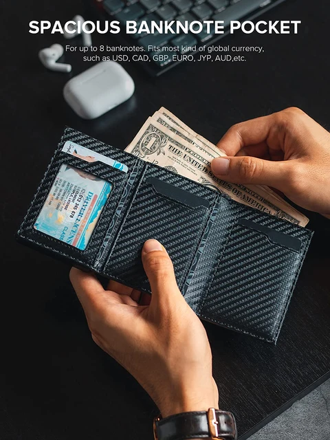 RFID 차단, 신용 카드 홀더, 동전 수납 공간