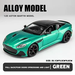 Aston Martin DBS Luxury Alloy Diecast Sports Car Model - Elegant Decorative Gift (Green - boxed)