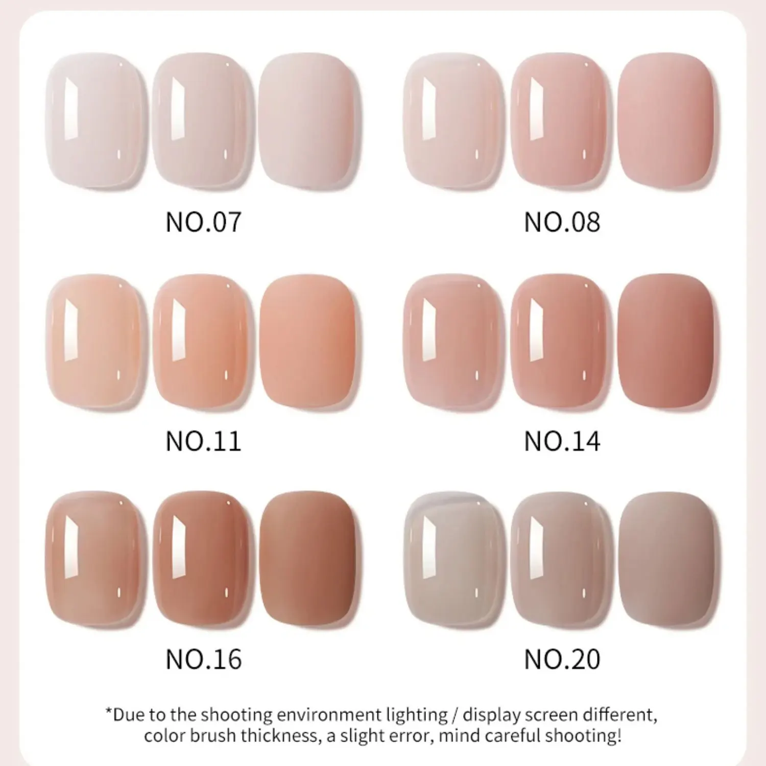 Nail Gel 15ml Ice-Transparent Nude Pink Nail Polish Full Set of Phototherapy Gel Suitable for Nail Salon DIY - 5