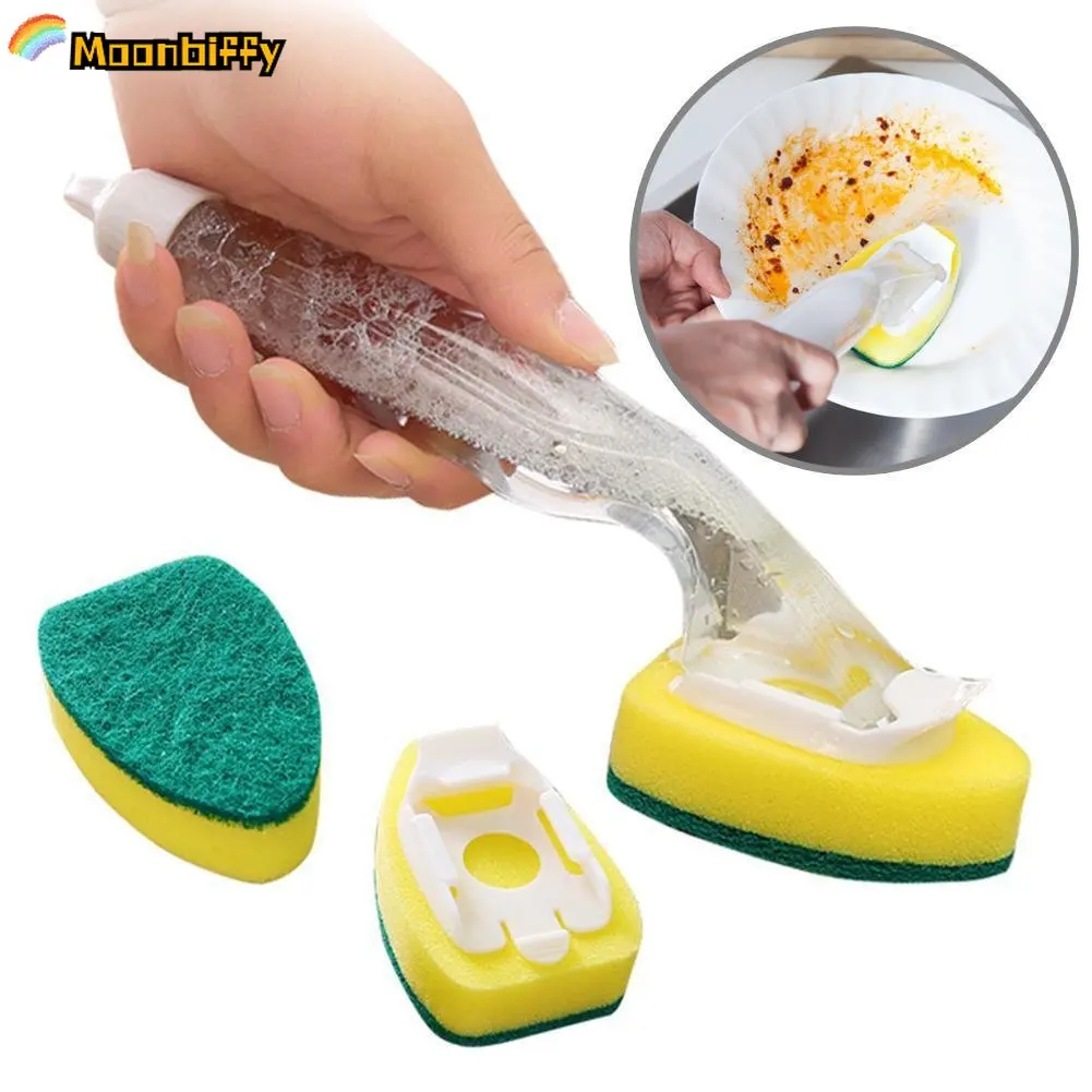 Soap Dispensing Dish Wand with Replaceable Head
