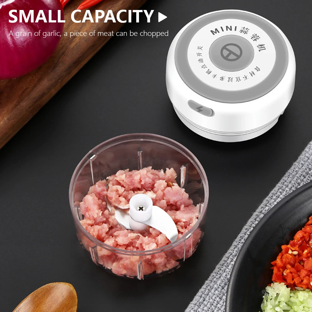 Electric Kitchen Chopper Garlic Masher Meat Grinder Mini Food Garlic Vegetable Chopper Crusher Rechargeable Food Processor