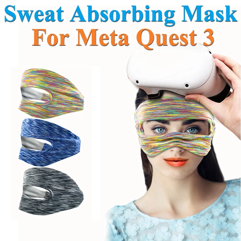 Breathable VR Headset Eye Mask Cover & Sweat Band