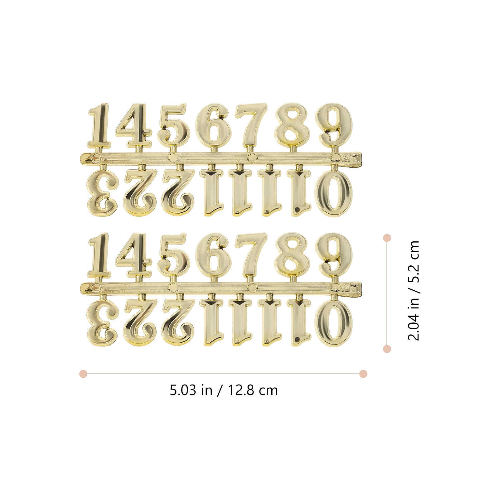 5 Sets Clock Accessories Numbers Self Adhesive Plate Mini Digital DIY Golden Plastic wall clock digital wall clock digital display clock