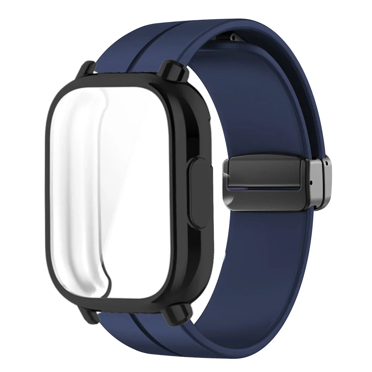 Enhanced TPU Case with Silicone Strap for Smartwatch Protection and Style