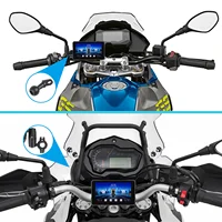 Podofo 5'' Lecteur multimédia intelligent pour moto avec Carplay Android Auto, étanche IP67, prise en charge de la surveillance de la pression des pneus, réglage de l'heure 2