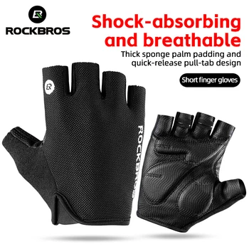 ROCKBROS Half Finger Shockproof Cycling Gloves 1
