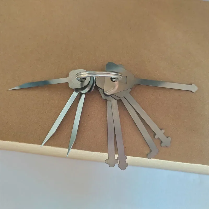 KEYENCE いろいろセット DIY引退 Master Keys Skeleton Lock Hook Warded Pick Open Doors Key Set