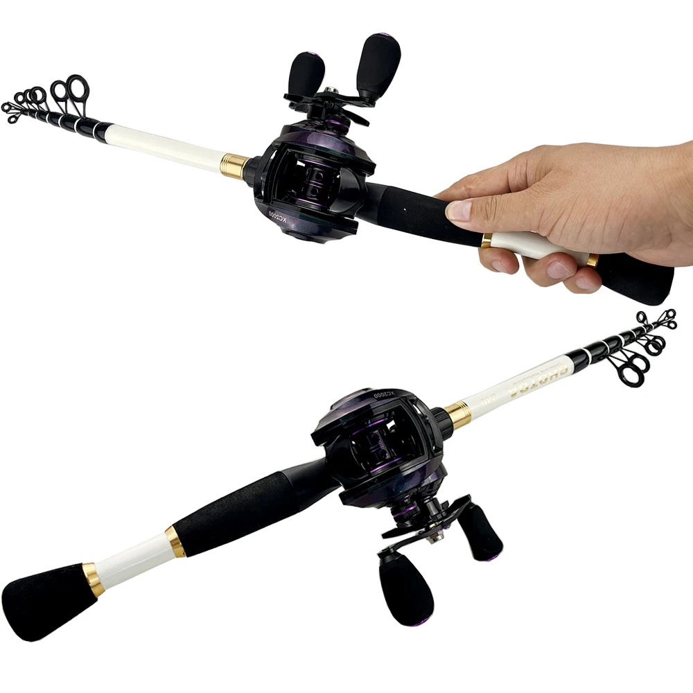 1.8-2.4M Bass Fishing Rods 7.2 1 Baitcasting Reel Ultralight Casting  Spinning Rod Combo Travel Lure Fishing Set Jigging Pesca - AliExpress