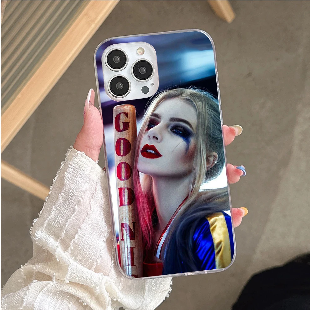 KT-48 Harley Quinn Silicone Case For iPhone 11 12 13 14 Mini