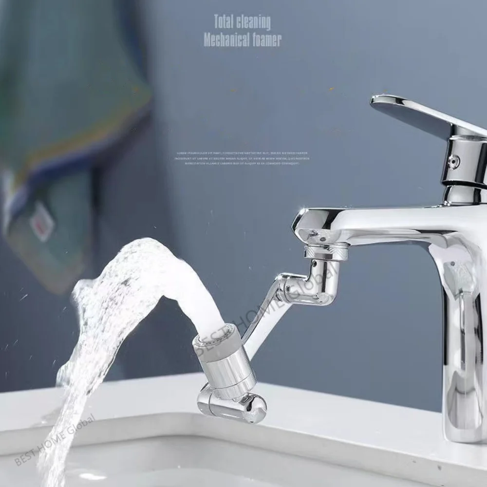 Faucet Sprayer Head 1080&deg; Universal Rotation For Washbasin Faucet Extender Splash Bubbler Nozzle Kitchen Tap 22/24mm Adaptor