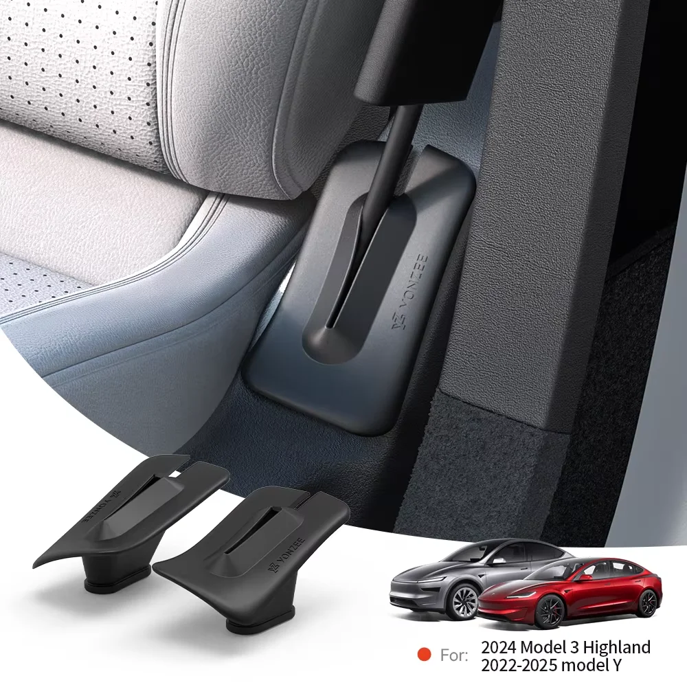 YZ para Tesla Model 3 Y Highland Juniper 2025, relleno de espacio para asiento de coche, estilo de costura lateral, relleno a prueba de fugas, accesorios de cubierta de silicona
