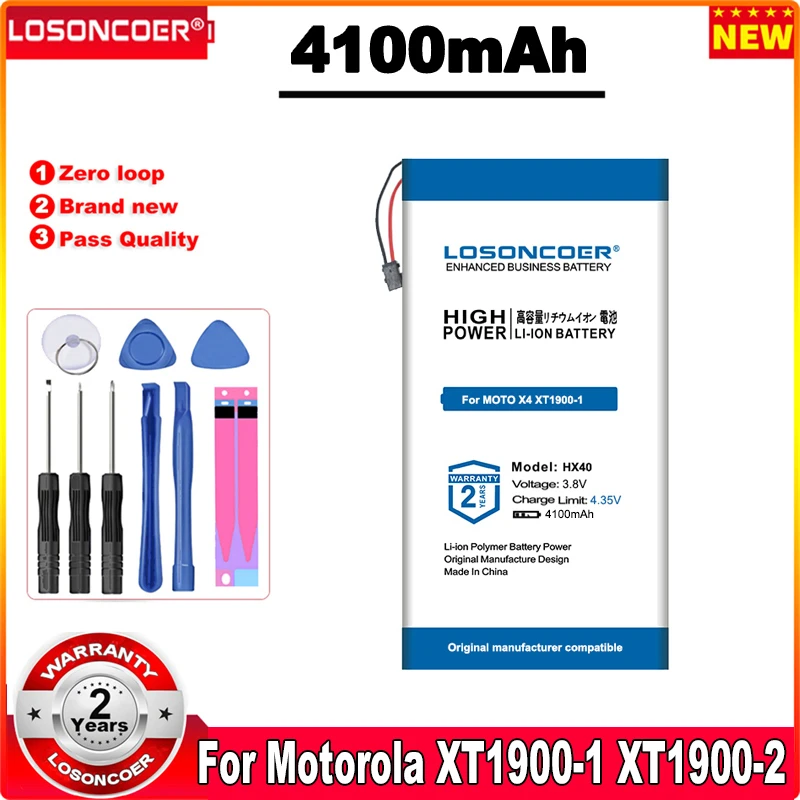 

4100mAh HX40 Battery For Motorola MOTO X4 XT1900-1 XT1900-2 XT1900-3 XT1900-4 XT1900-5 XT1900-6 -7 Battery