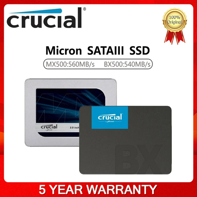 Crucial Internal Solid State Drive Mx500 250gb 500gb 1tb 2tb 4tb Bx500 480g  3d Nand Sata3.0 Ssd Hdd Hard Disk For Notebook Pc - Solid State Drives -  AliExpress