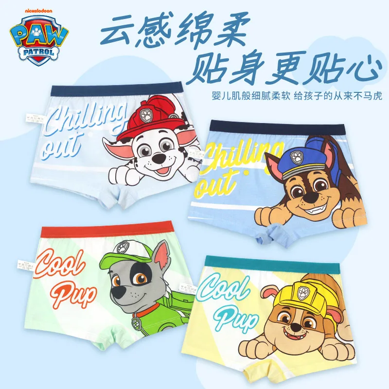 Boys Underwear Children Underwear Genuine Paw Patrol 4PCS/set Baby Boys Cartoon Underpants Kids Underwear Cotton Panties 2-8Y