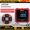 UNI-T LM320A LM320B Electronic Angle Meter Digital Protractor Magnetic Inclinometer Angle Tester Bevel Box Backlight 1