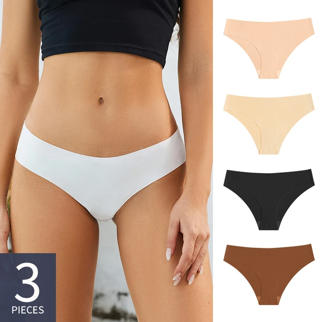 3 Pieces Seamless Panties Women Briefs Low Waist Lingerie Female Underwear  Fitness Sports Underpants Plus Size XS-XXL - AliExpress