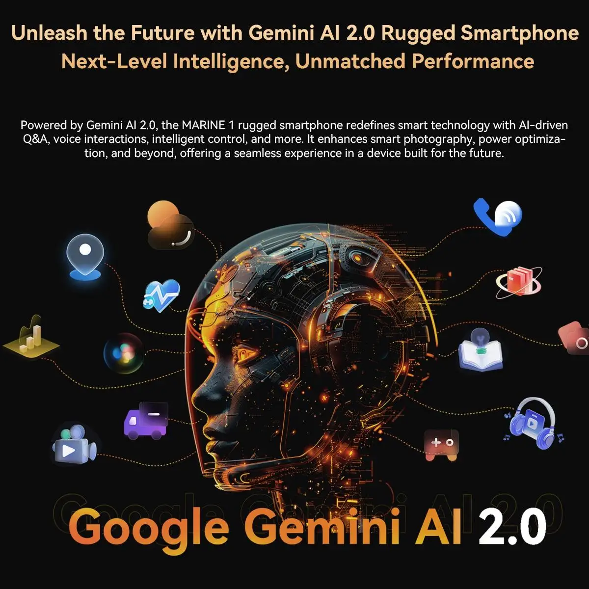 Blackview Oscal MARINE 1 Rugged Phone 6.56 inch HD+ 90Hz Display Gemini Al 2.0 Ultra-thin Android 15 5100mAh Battery Smartphone