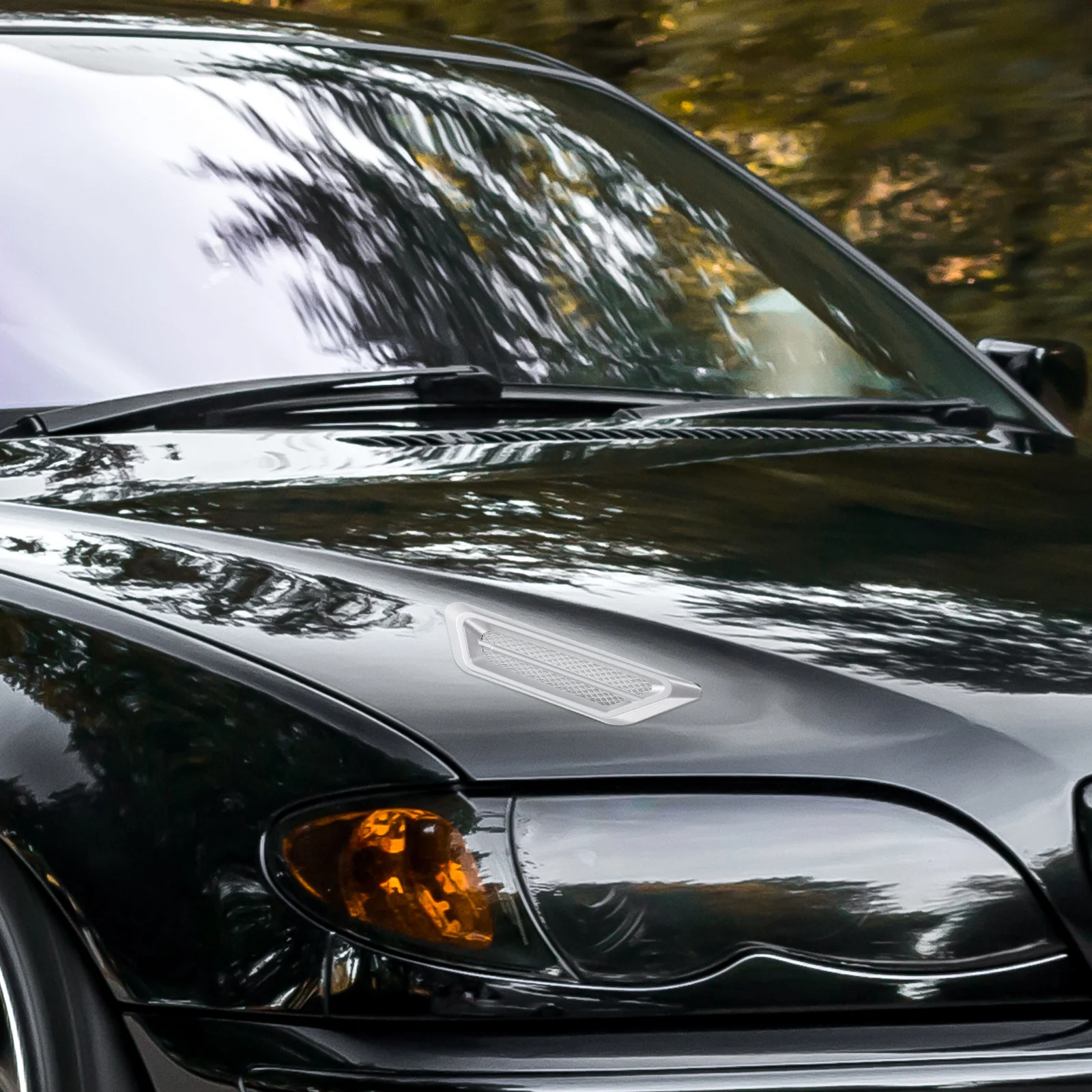 자동차 장식 시뮬레이션 공기 배출구 측면 벤트 데칼 플로우, 자동차 액세서리 스티커 장식, 소모품 접착제