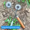 Weeding Artifact Uprooting Garden Weeder Tool with Non-Slip Handle Sharp Tines Design High Strength Hand Weeder Garden Tool 3