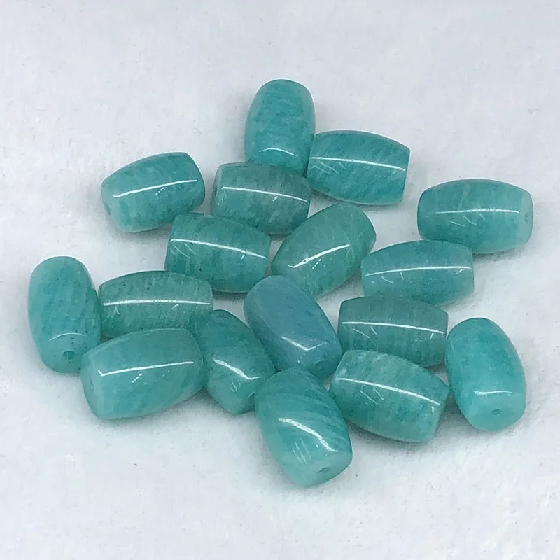 

ONE PIECE loose beads green Amazonite PILLAR 18/20mm for making jewelry necklace FPPJ wholesale
