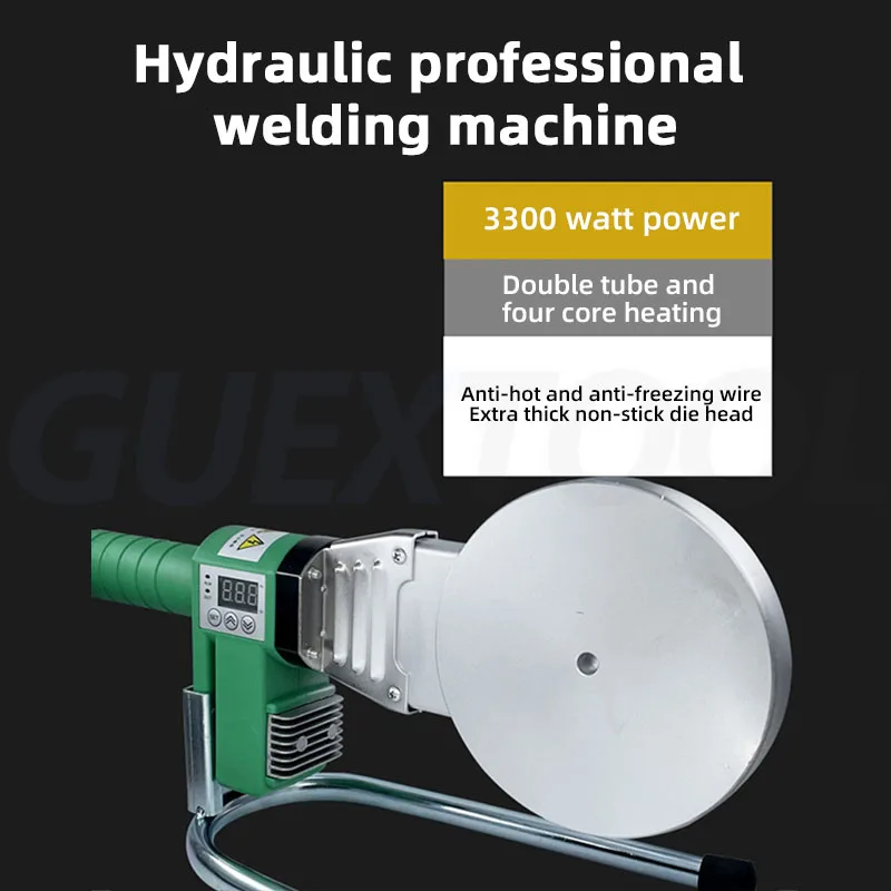 3300W Hot Melt Machine PPR75-110 Engineering Large Pipe Welding Machine PE Ironing Hot Melt With Adjustable Digi