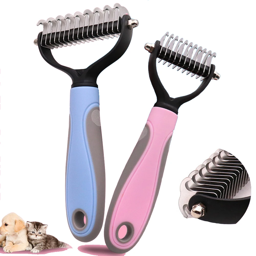 Pet Hair Remover Dog Comb Cat Brush Dematting Hair Removal Comb For