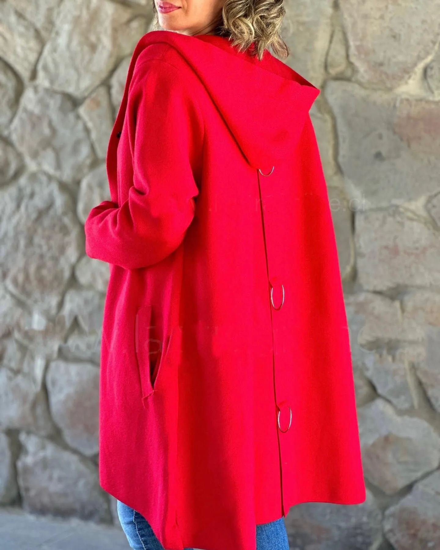 Description Picture 6 of itemAutumn And Winter New Solid Color Woolen For Women's Long Sleeve Coat Elegant Fashion Pocket Casual Loose Female Hooded Coat2024