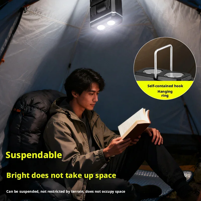Enhanced LED Magnetic Work Light with Retractable and Rotatable Design for Versatile Outdoor and Inspection Use