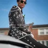 Exquisite Diamond Beaded Suits Men Single Breasted Prom Blazers Customized 2 Pieces Groom Wear Wedding Tuxedos terno masculino 5