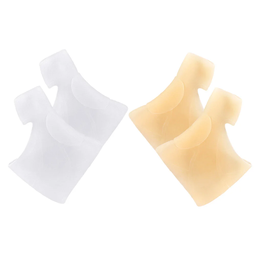 2 Pairs Split Toe Orthosis Corrector Cushions Gasket Seperators Silica Gel Spacer Big Brace Spreaders
