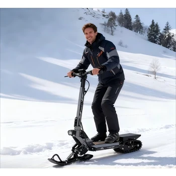 Scooter da neve fuoristrada per alpinismo e pesca sul ghiaccio, bici elettriche