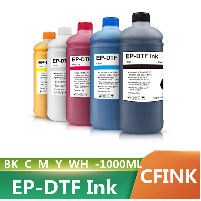 1000ML/Bottle DTF Ink Ordinary Quality PET Film Transfer Ink For Epson 1430 L800 L1800 1390 I3200 PET Film Printing And Transfer