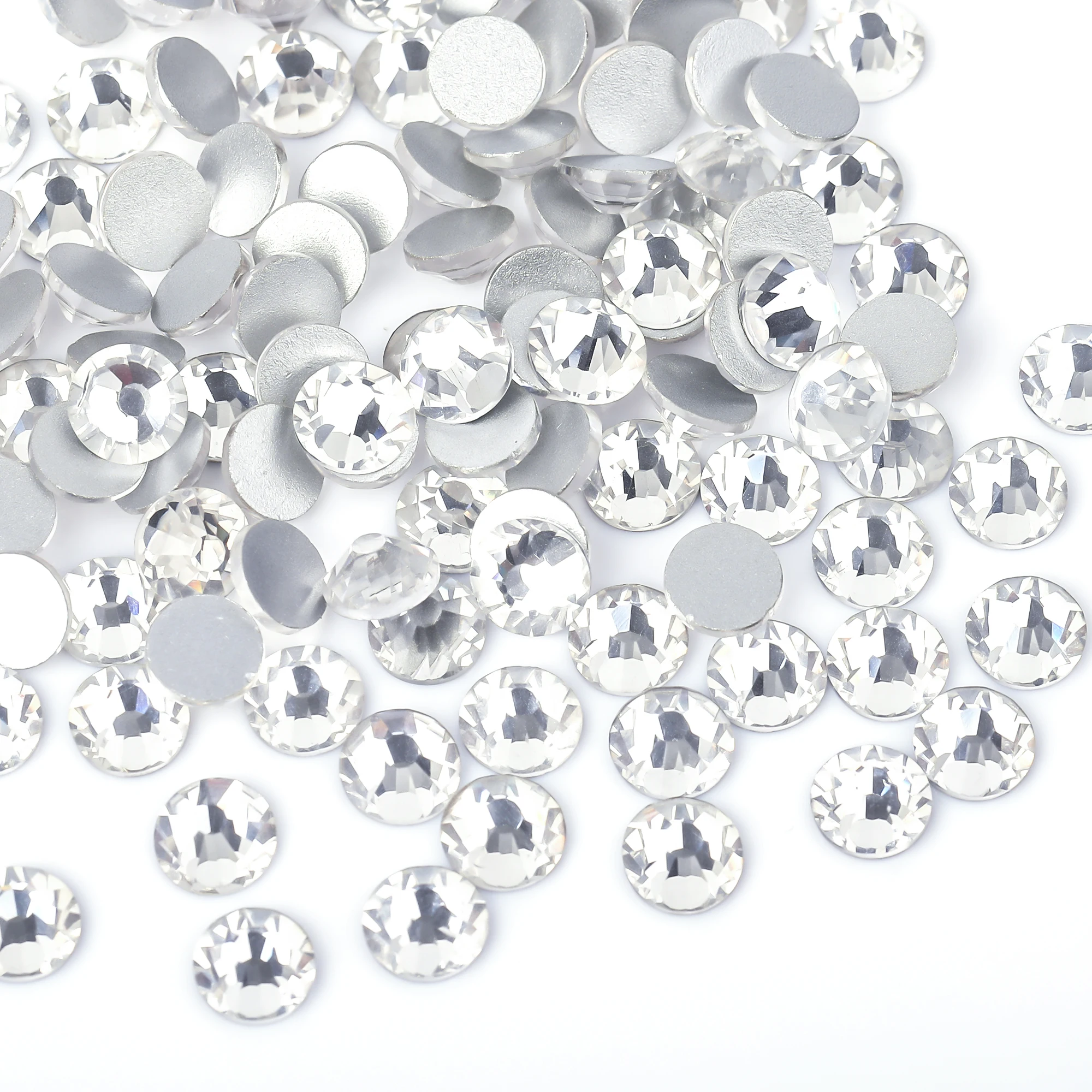 Radiant Crystal AB Hotfix Rhinestones - Premium Iron-On Sparkle