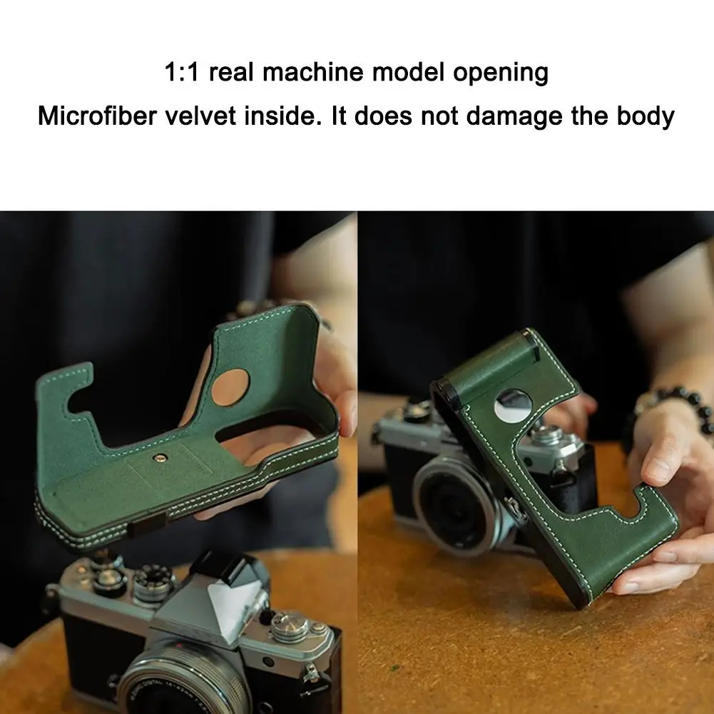 For Olympus OM-3 Handle Leather Case Camera Bag Protector For