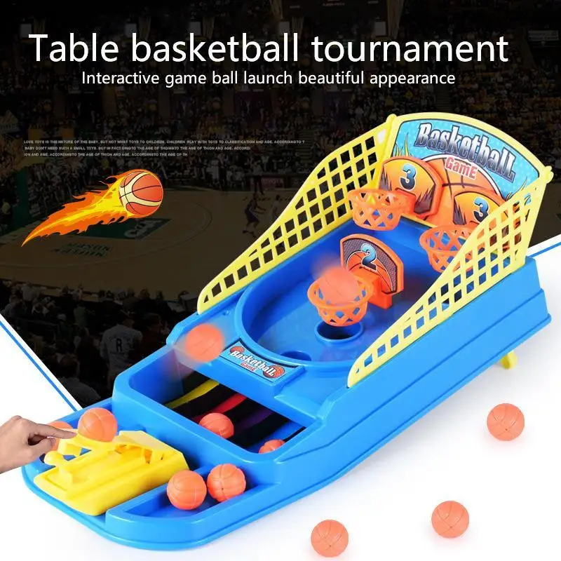 Indoor Interactive Bouncing Sports Activities Home Office Mini Child Toy Table Top Basketball Game Educational Toys Kids Gifts