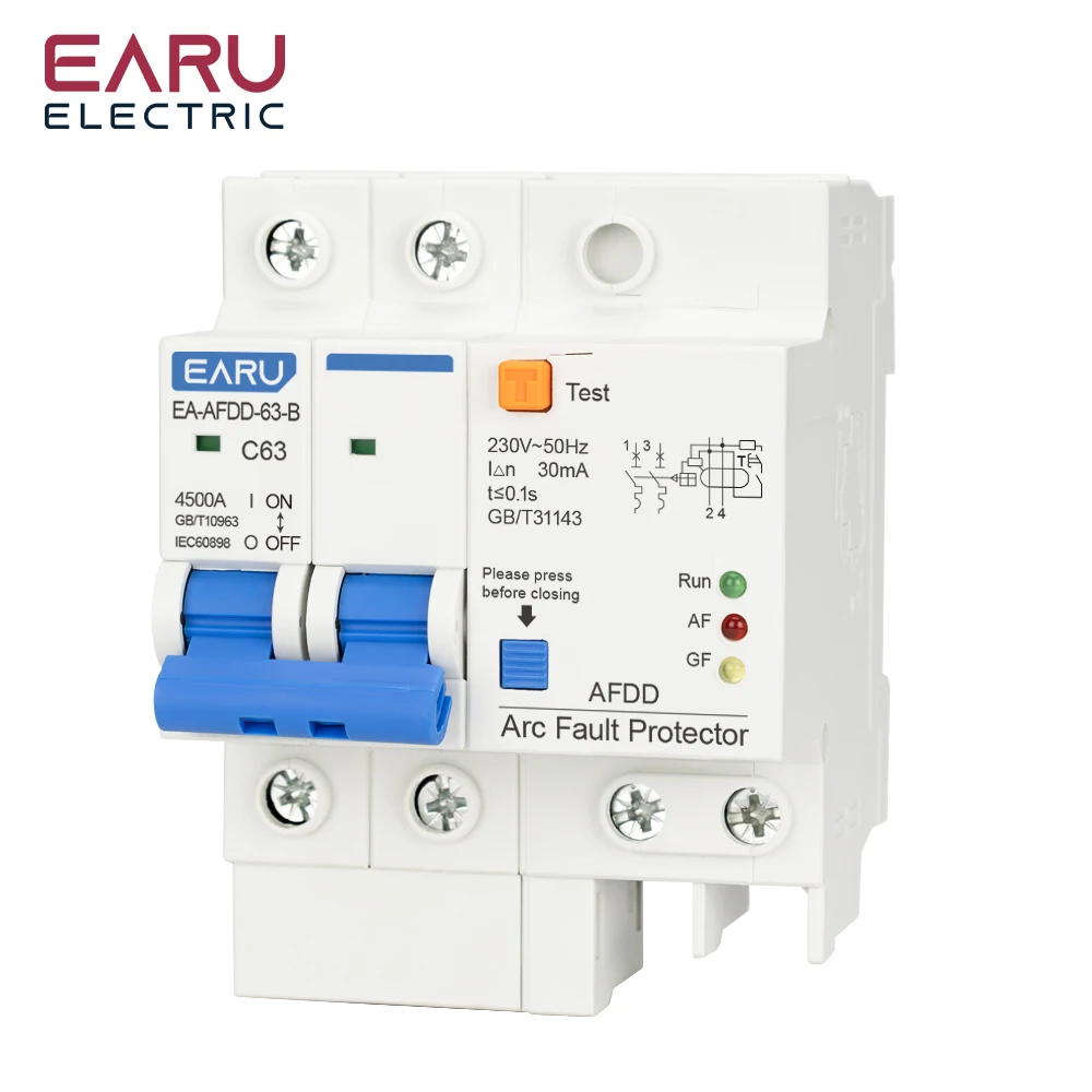 AFDD Fault Arc Protector Residual Current Circuit Breaker Main Switch With Surge