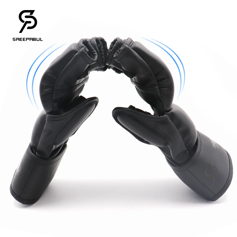 Boxing Gloves Half Fingers Adults Boxing Fighting Sandbag Training MMA Sanda Karate Muay Thai Fitness Taekwondo Protector