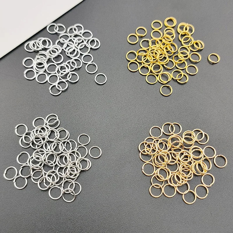 4mm 5mm 6mm 7mm 8mm 10mm Jump Rings Split Rings Connectors For Jewelry Making DIY Findings Accessories Wholesale Supplies