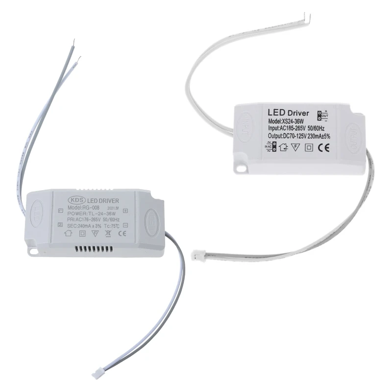 New 220V LED Constant Current Driver 24-36W Power Supply Output External For LED