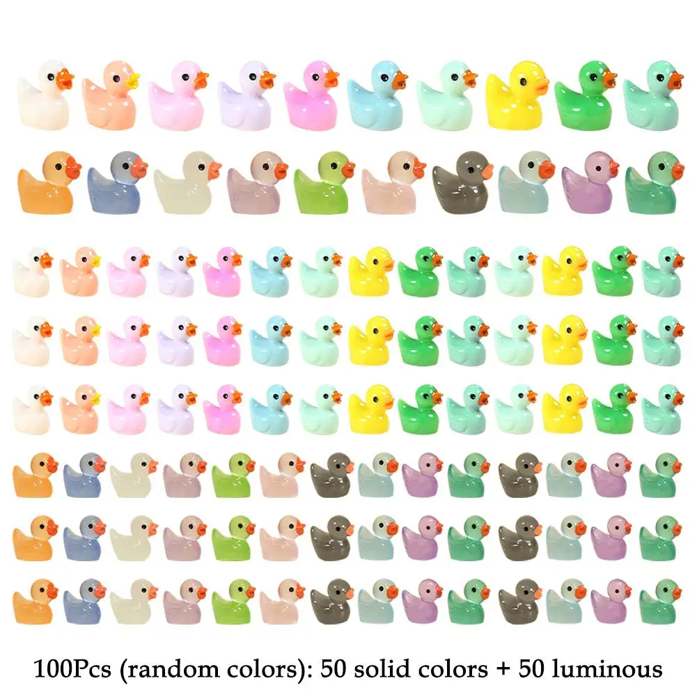 10 Mini Anatre In Resina Colorate – Decorazioni Micro Paesaggio Per Giardino, Casa E Fai Da Te