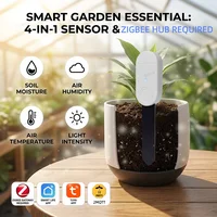 Zigbee Soil Sensor Moisture Temperature Humidity Light Fertility Detector For TUYA Smart Life Z2M Plant Automation Irrigation