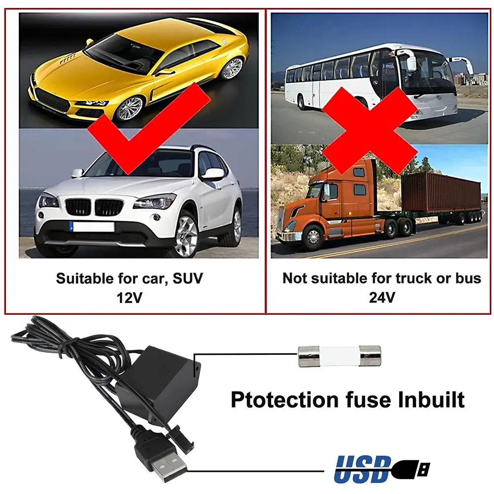 ڵ LED  Ʈ,  EL ̺  ŰƮ, ڵ ׸  ̾ Ʈ , DRL ׼, 12V 9.8FT, 2 
