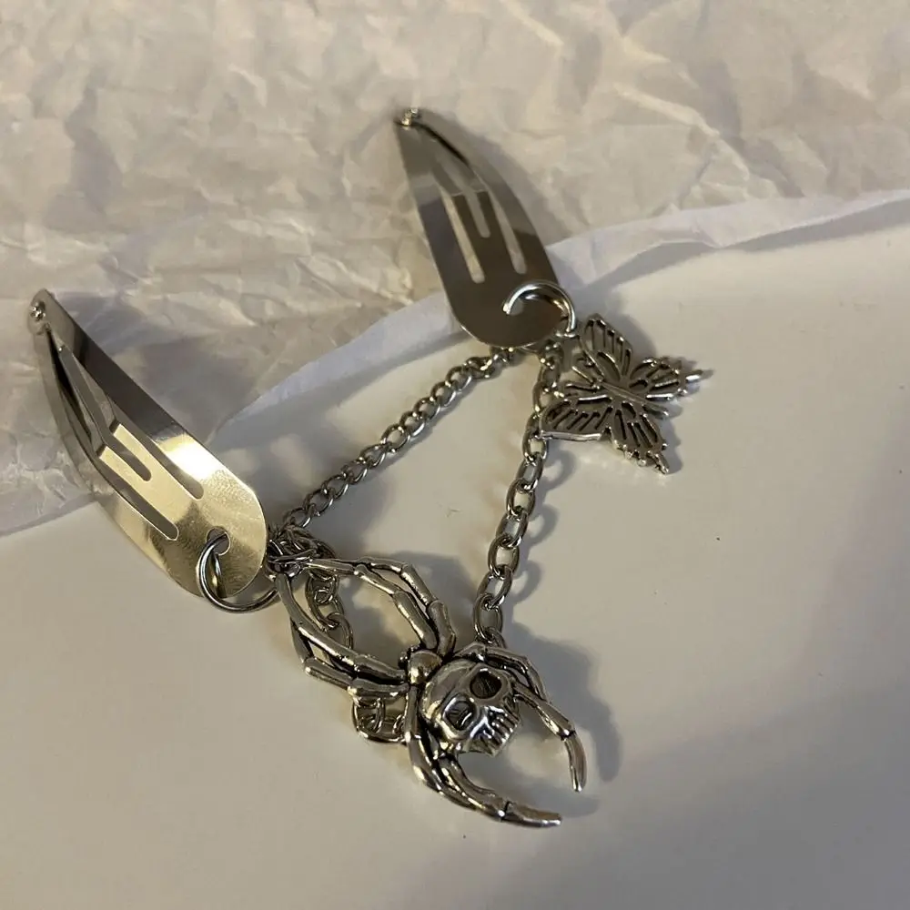 Description Picture 3 of itemHeart Y2K Star Metal BB Clip Chain Gothic Style Cool Cross Barrette Punk Hair Clip Women Hair Accessories Korean Style Hairpin