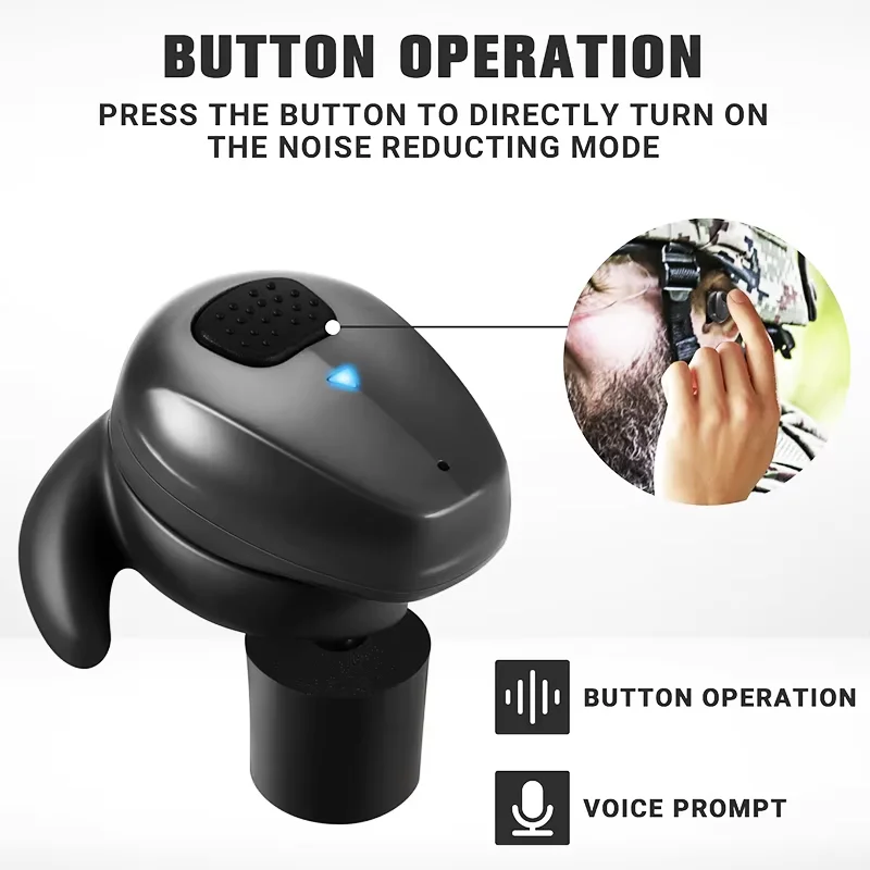 EB10 Bluetooth shooting earbuds. Hunting airgun earbuds, tactical headphones electronic hearing protection NRR27DB