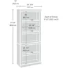 Hill Library/Book Shelf, L: 29.80" x W: 12.99" x H: 71.26", Classic Cherry finish 3