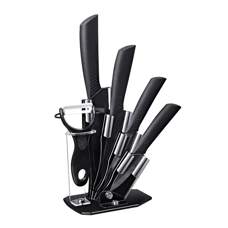 

Kitchen Fruit Knife Peeler Black Blade Ceramic Knife Set
