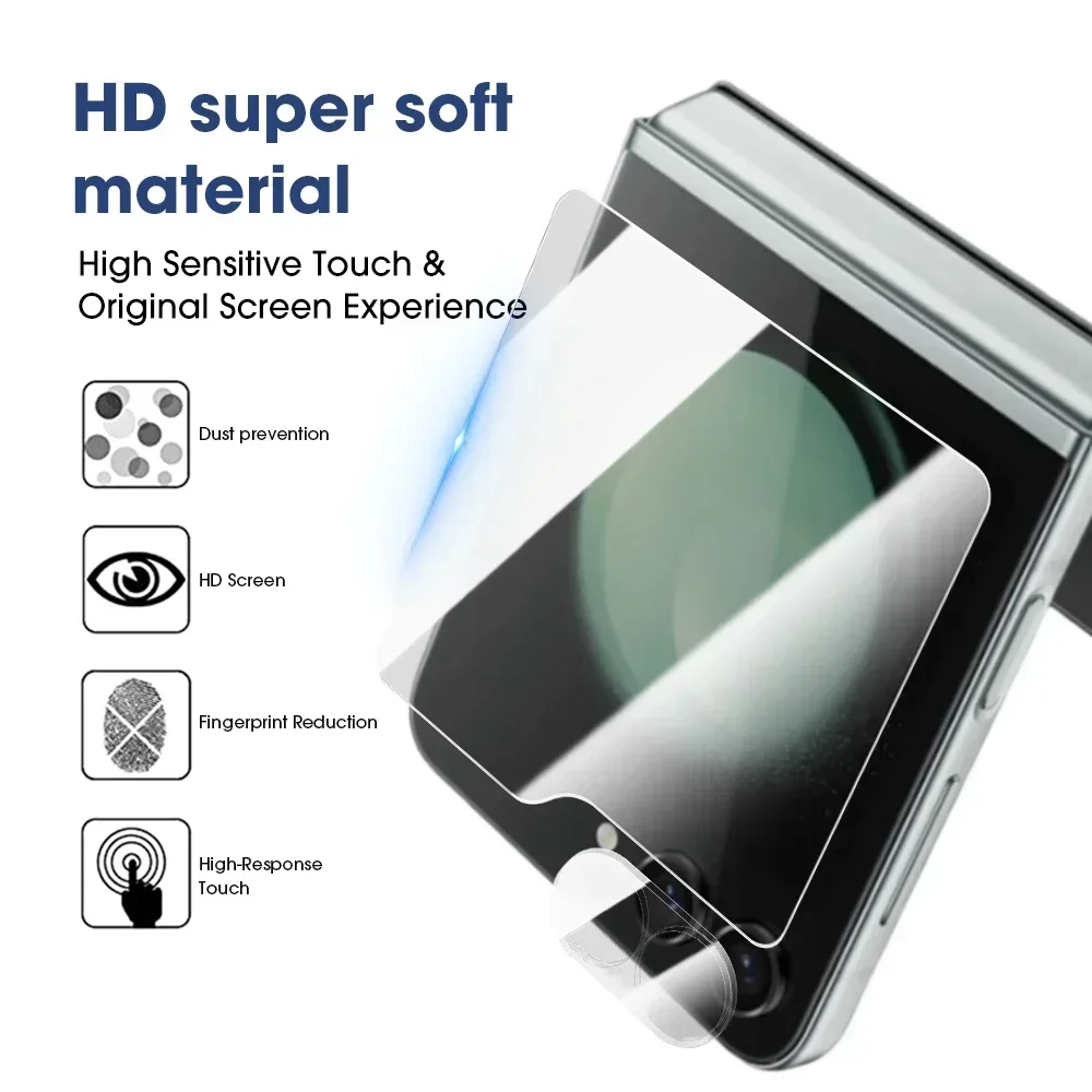 Hydrogel Film Screen Protector with Tempered Glass Camera Lens Shield
