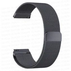 Milanese Loop Metal Magnetic Bracelet Strap - Universal Fit for 20MM (Space grey)