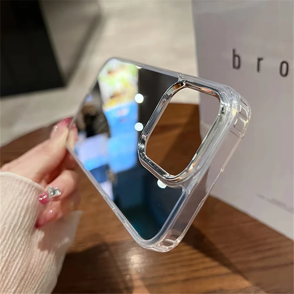 Premium Makeup Mirror Phone Case - Shockproof Luxury Design