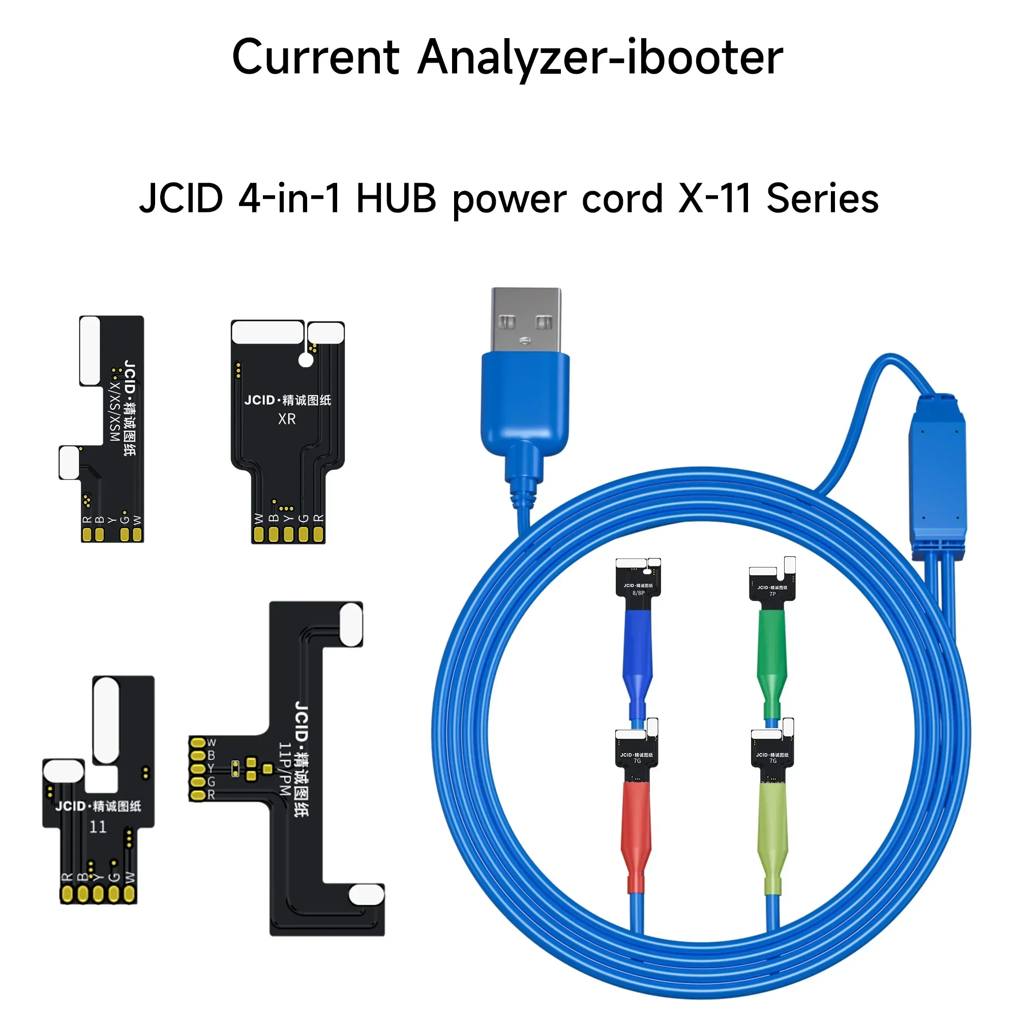 JCID iBooter Current Analyzer Fault Date Detector One Key Boot Voltage Real-time Monitor Mobile Phone Current Detection Repair